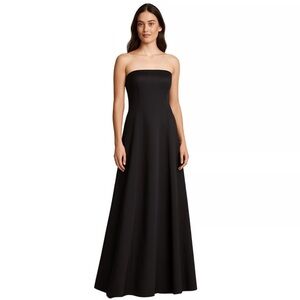 Ann Taylor Classic Black Strapless Gown,